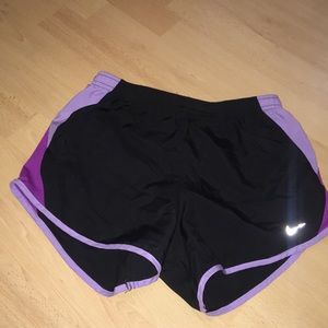 Black and Purple Nike Shorts